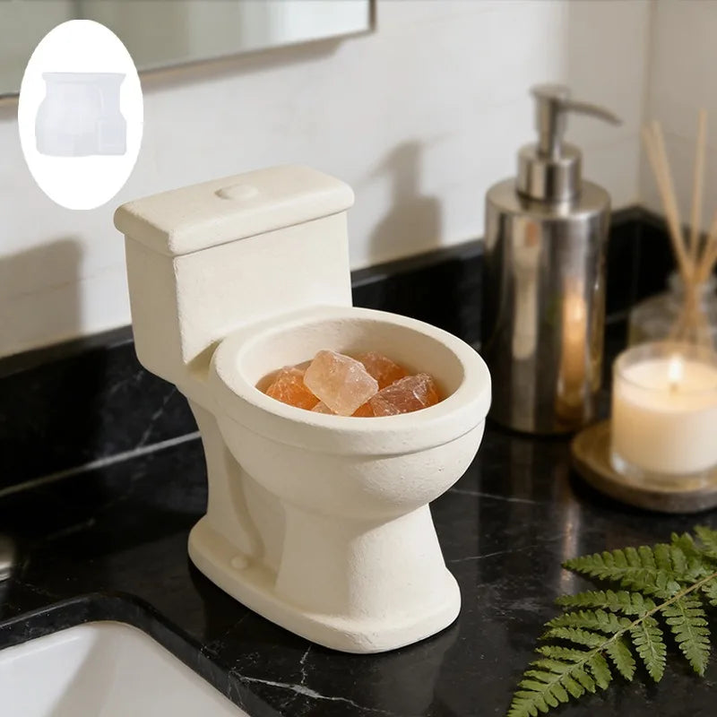 3D Toilet Silicone Mold – Funny DIY Candle & Soap Craft Mold Silicone Craft Mold Zpaxo