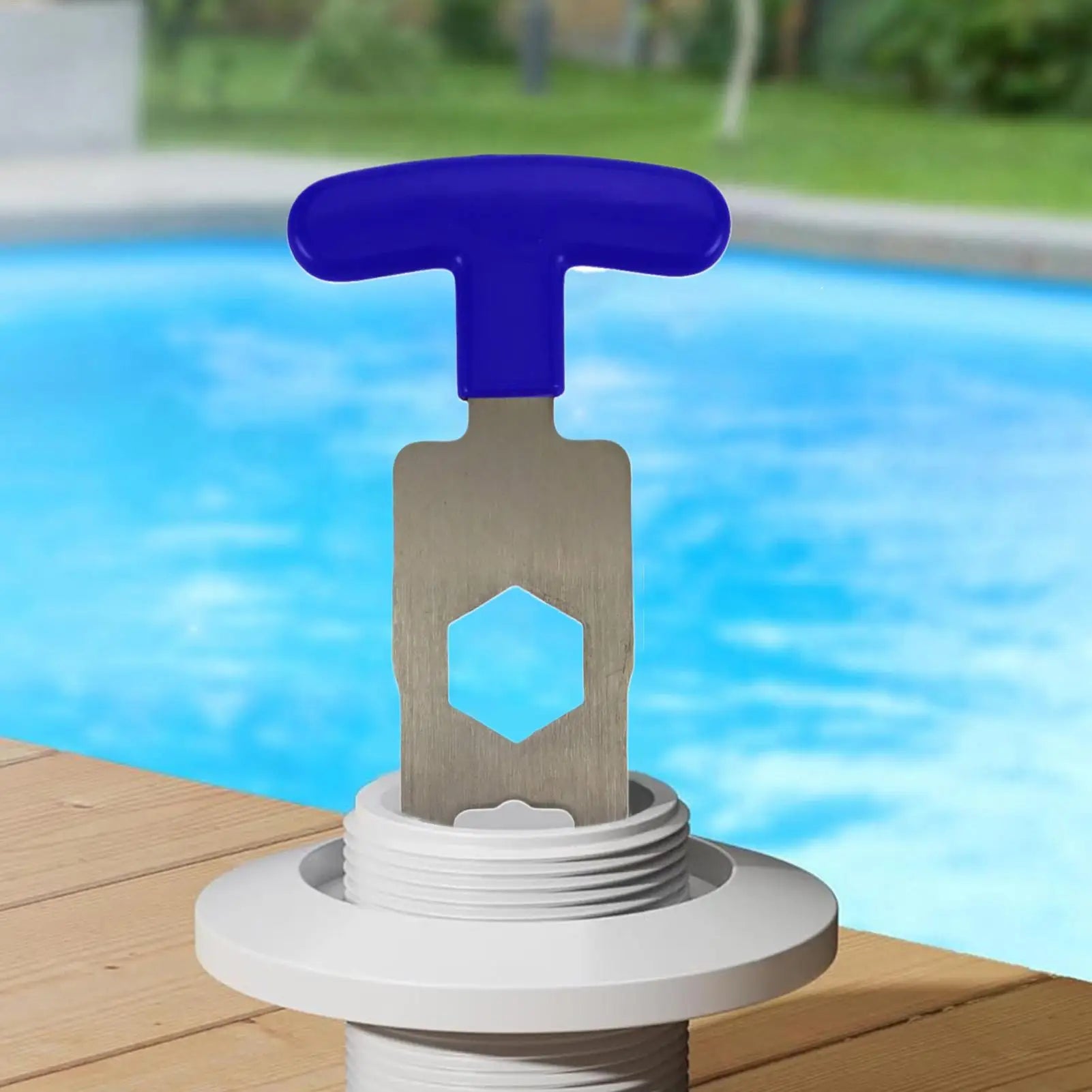 Portable Pool Plug Removal Tool Directional Grip Wrench Spa Backflow