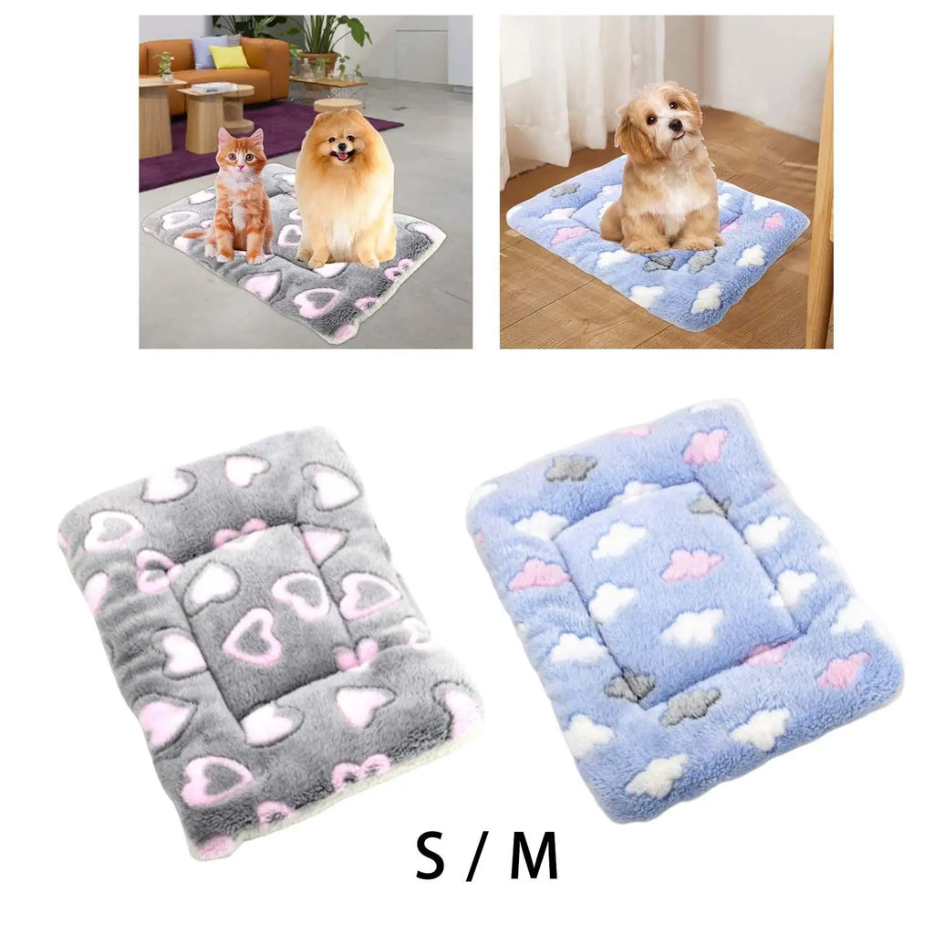 Dog Bed Mat Washable Kitten Cushion Fleece Pet Sleeping Mats Cat Zpaxo