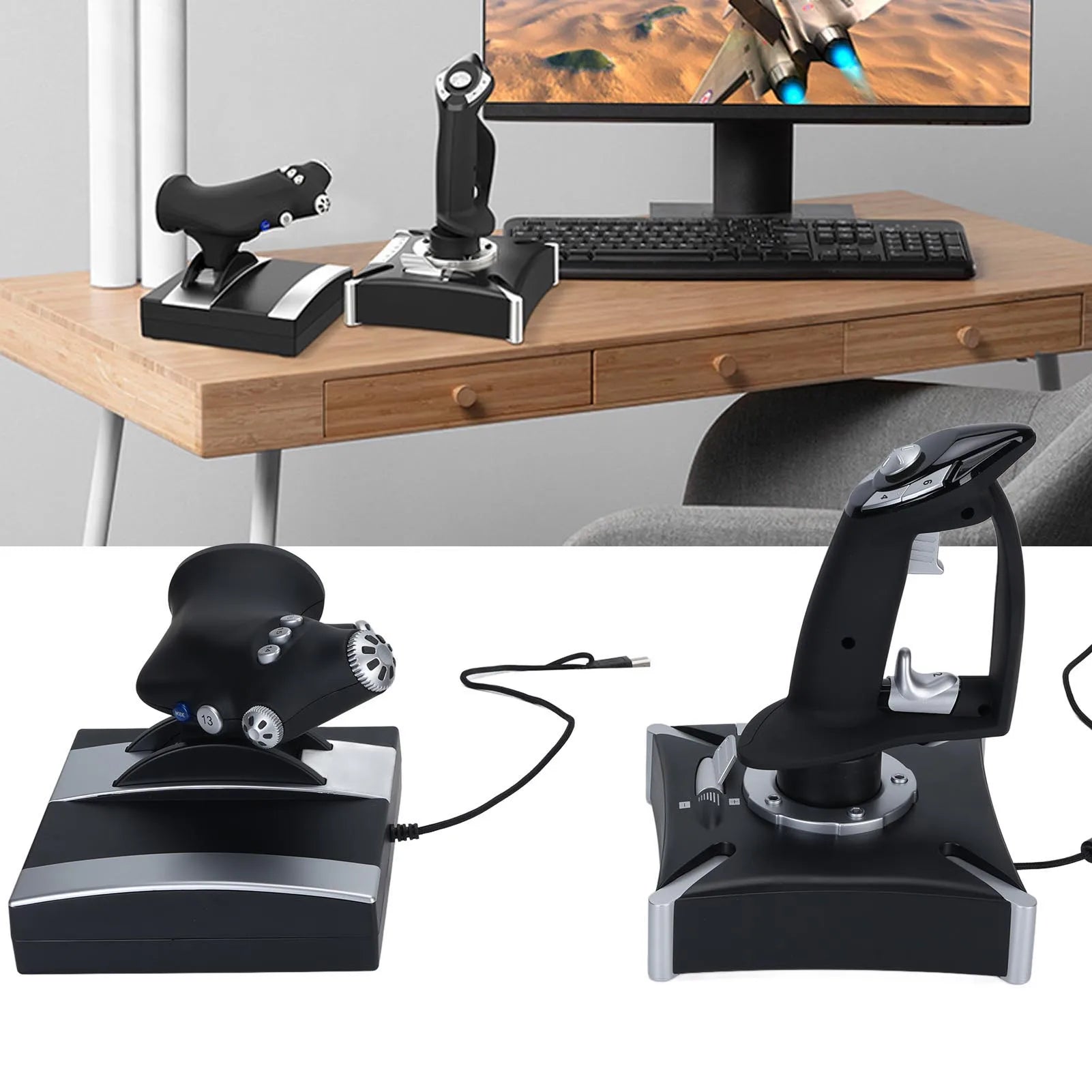 Flight Joystick Control Simulation Vibration Function Simulator