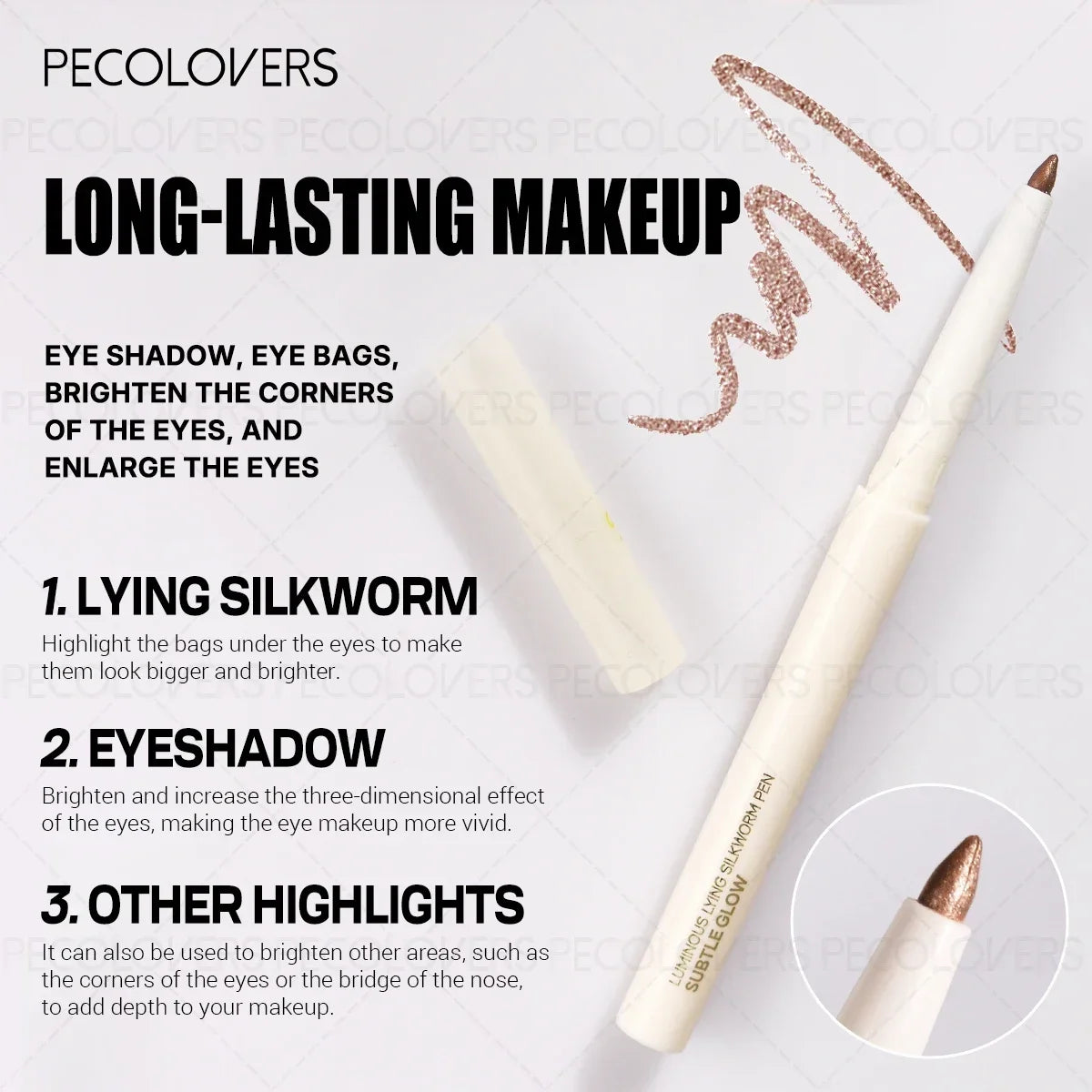 Highlight Eyeshadow Pen Brightens Contour Flash Lazy Makeup Create