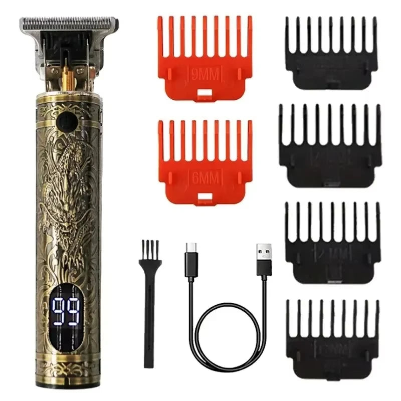 Carving Professional Hair Clipper For Men T9 Electric Hair Cutting Machine Barber Rechargeable Provide Comfortable Shave Clipper Zpaxo 067-Pixiu