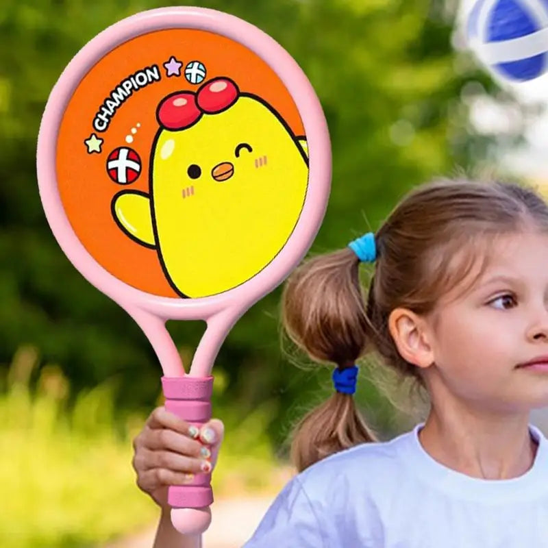 Badminton Racket For Kids 1 Pair Outdoor Sport Badminton Rackets With Balls Birthday Children's Day Celebration Parent-Child Zpaxo