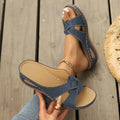Summer Women Wedge Slippers Premium Orthopedic Open Toe Vintage