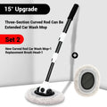 Car Window Cleaner Glass Cleaning Squeegee Telescopic Rod Extendable Zpaxo 1Mop and 1Mop Head