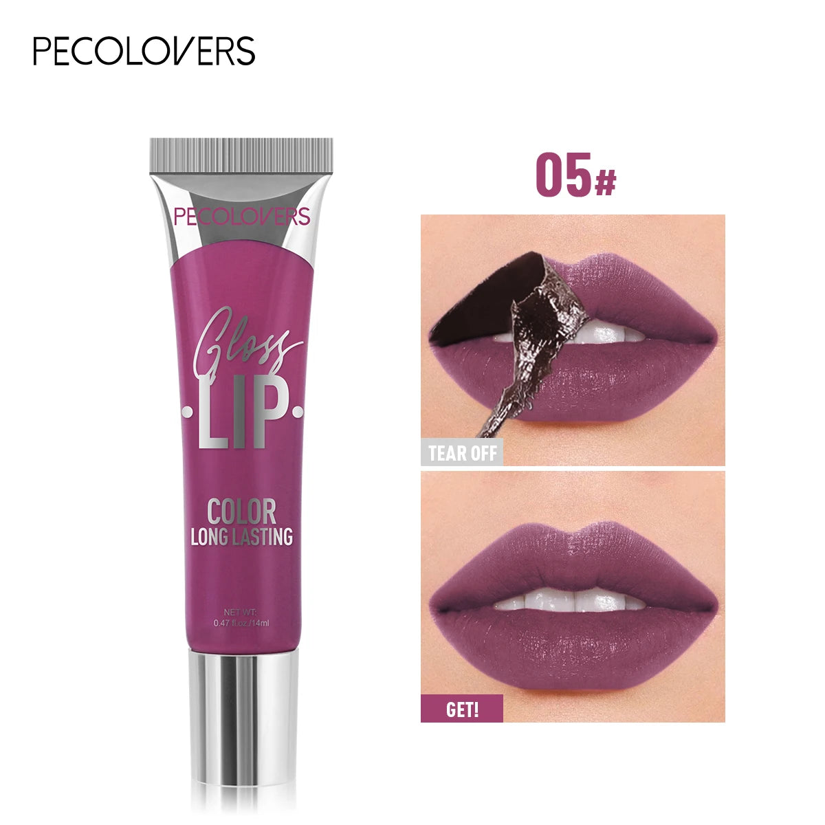 Peel-off Tattoo Multi-color Lip Gloss Waterproof Long-lasting Matte Zpaxo 05