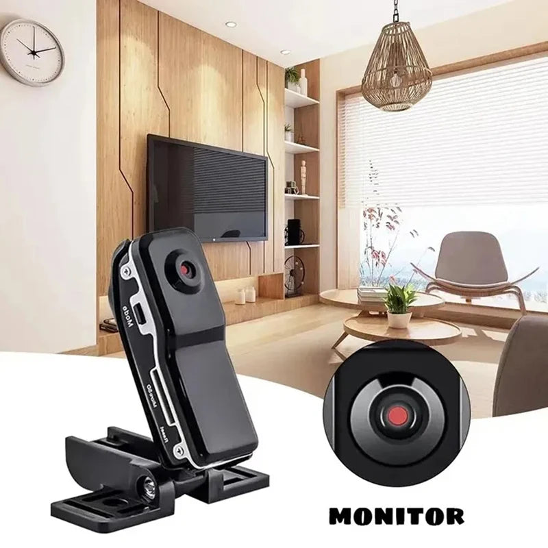 Mini HD DV Camera Body Camcorder Mount Portable Video Record Nanny