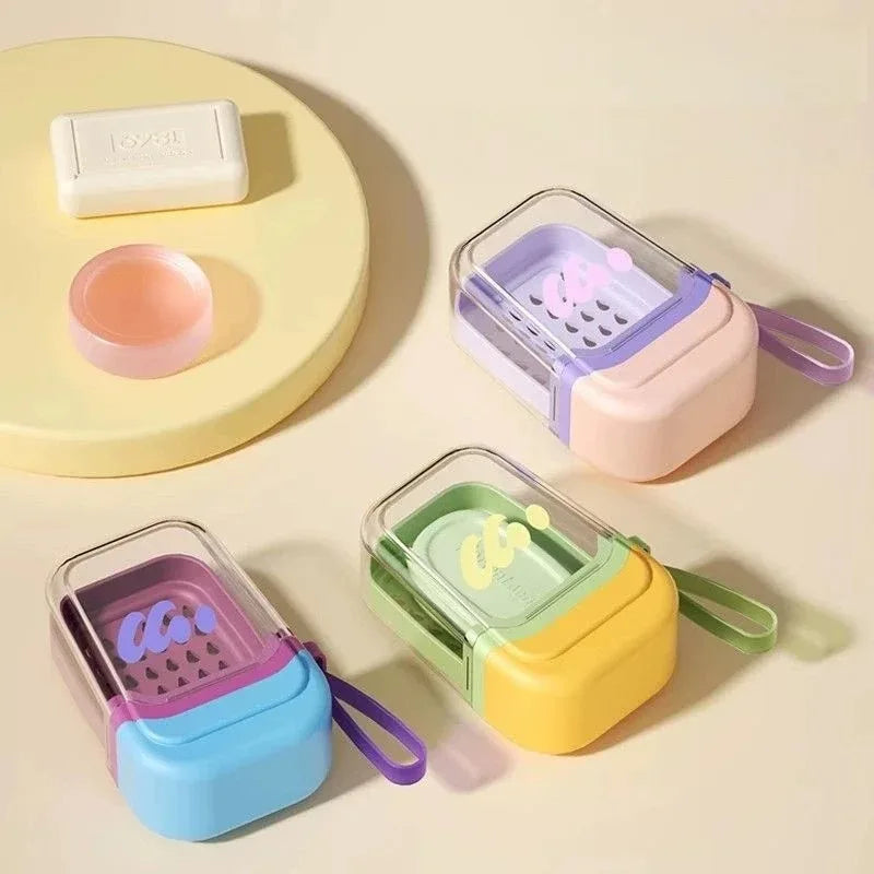 Soap Case Travel Leakproof Container Lid Traveling Camping Gym
