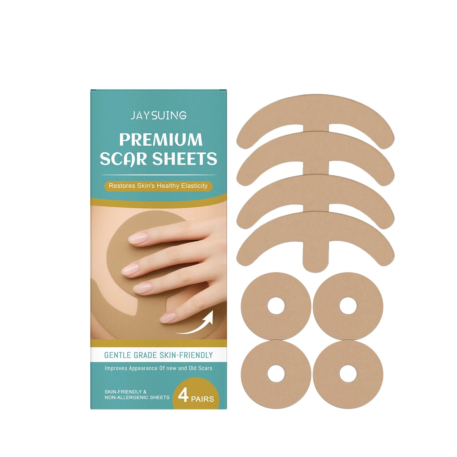Hyaluronic Acid Chest Care Patch – Lift, Firm & Scar Repair Chest Skin Patch Zpaxo 4 PAIRS 4 PAIRS