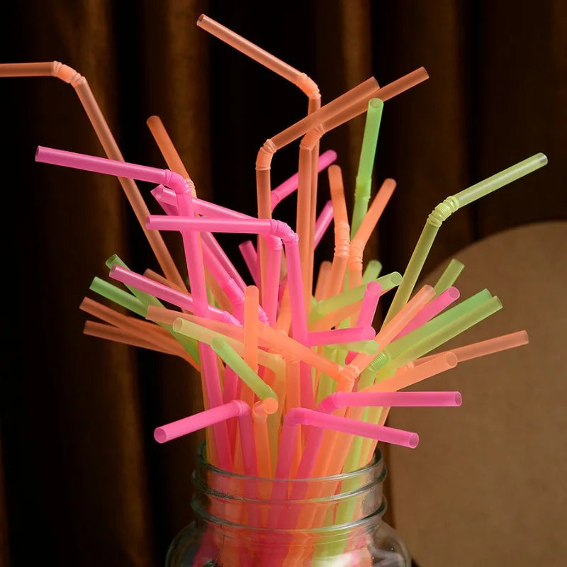 100pcs Straws Big Milkshake Straws Smoothie Straws Beverage Thick Straw For Boba Tea Milkshake Bar Accessories Zpaxo