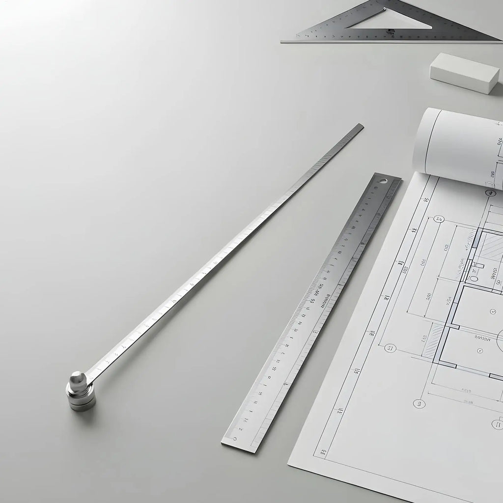 Stainless Steel Wood Positioning Ruler Marking Gauge Heavy Duty
