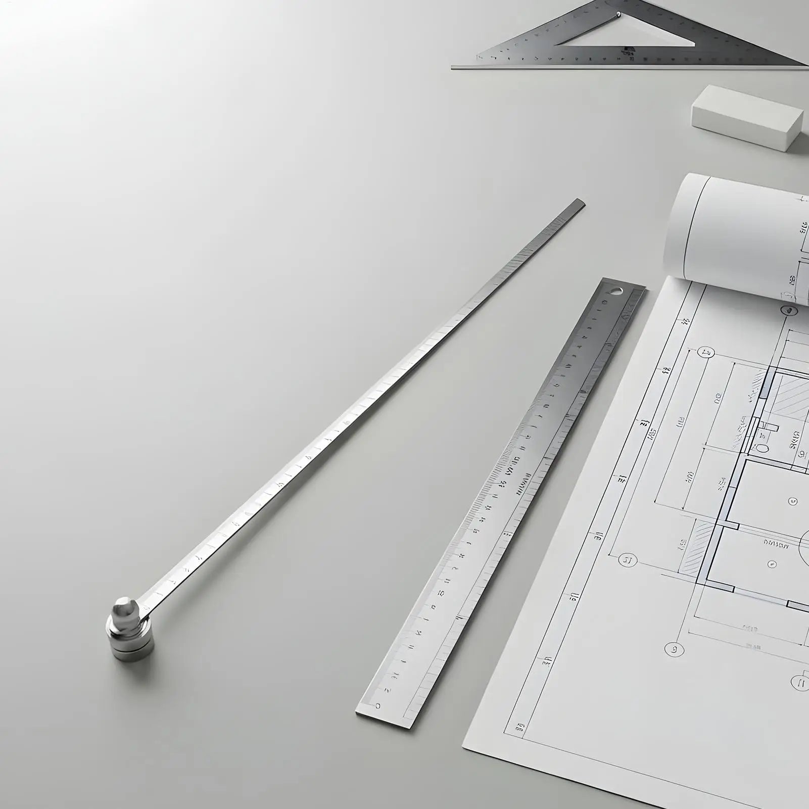 Stainless Steel Wood Positioning Ruler Marking Gauge Heavy Duty