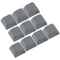 652F 10PCS Stylish Keycaps Set Thick PBT XDA2 Height 1U for Mechanical Keyboards Zpaxo dark gray CN
