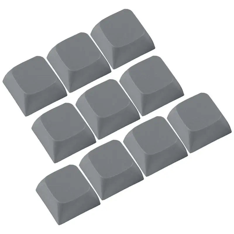 652F 10PCS Stylish Keycaps Set Thick PBT XDA2 Height 1U for Mechanical Keyboards Zpaxo dark gray CN