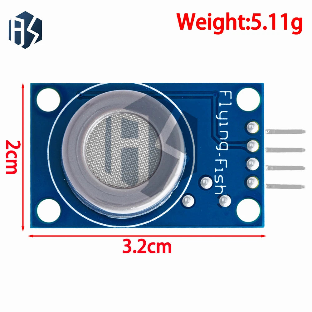 MQ Series Gas Detection Sensor Module Includes MQ-2 MQ-3 MQ-4 MQ-5 Zpaxo