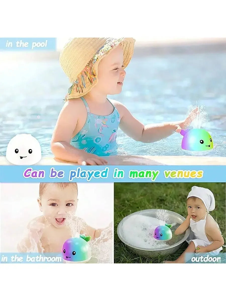 Baby Bath Toys Toddler Kids Ages 1-3 Light Up Whale Toy Sprinkler