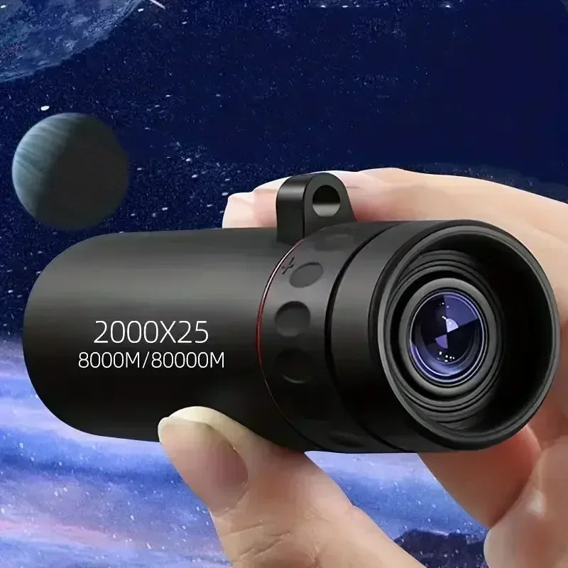 Mini 2000x25 HD Monocular Telescope with Phone Holder Monocular Telescope Zpaxo