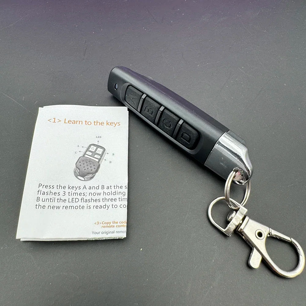 Remote Control 433MHZ For Car Door Key Buttons Garage Gate Door Copy Remote Garage Door Opener Remote Control Duplicator Zpaxo