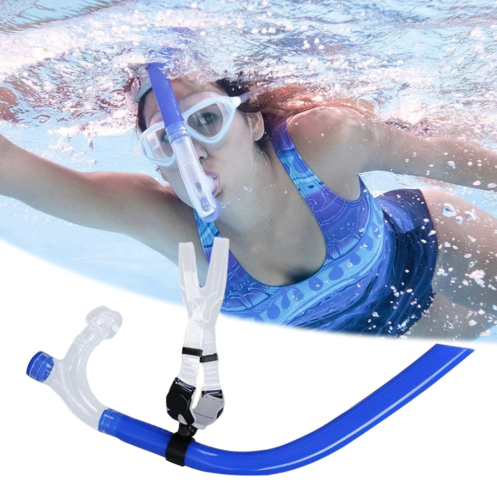 Diving Training Mouthpiece Comfortable Swim Snorkel Front Head