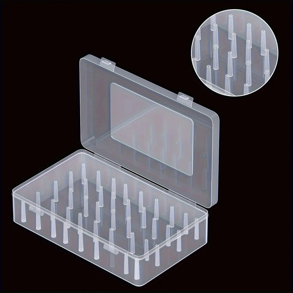 42-Spool Thread Storage Box – Lockable Portable Organizer Thread Storage Box Zpaxo