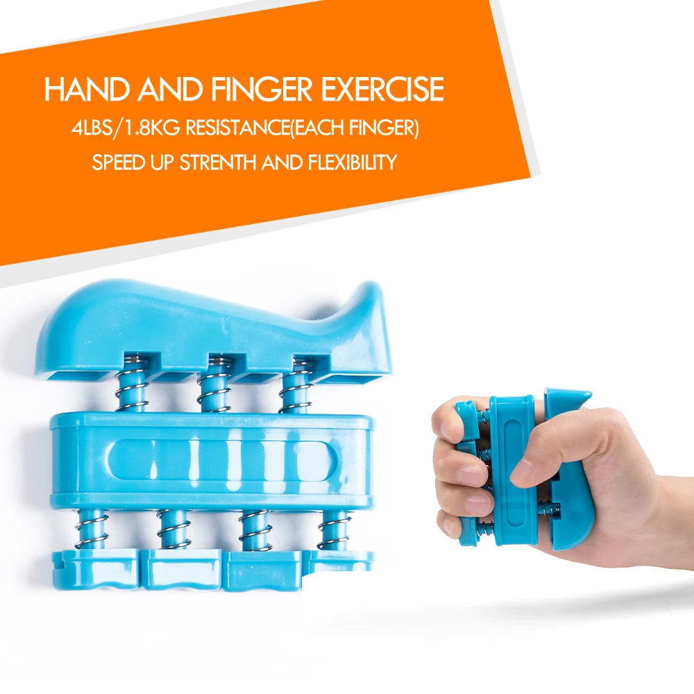 Gym Fitness Adjustable Count Hand Grip Set Finger Forearm Strength Muscle Recovery Gripper Exerciser Trainer Ball Decompression Zpaxo