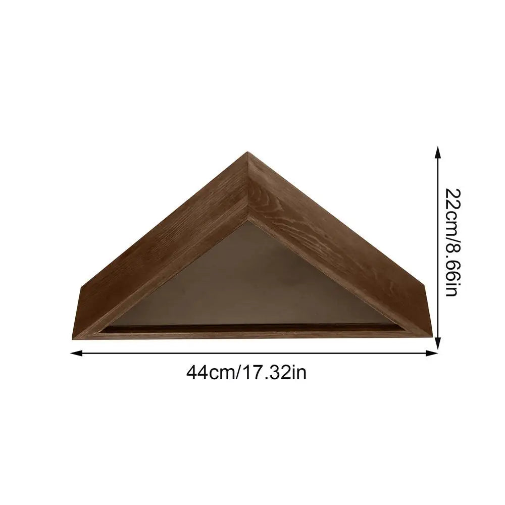Burial Flag Display Case Wooden Shadow Box Memorial Glass Wall