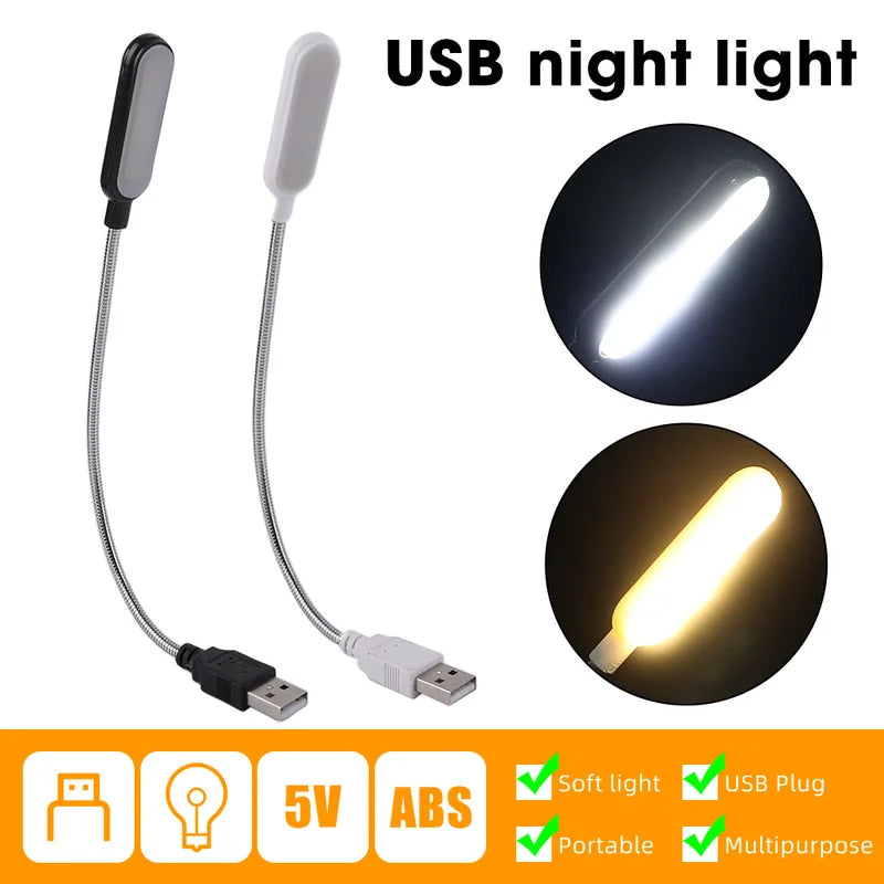 POCKETMAN USB Book Light – Flexible LED Reading Light for Laptop