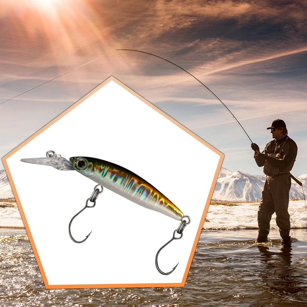 Sinking Crankbait Longtongue Plate Artificial Hard Bait Wobblers