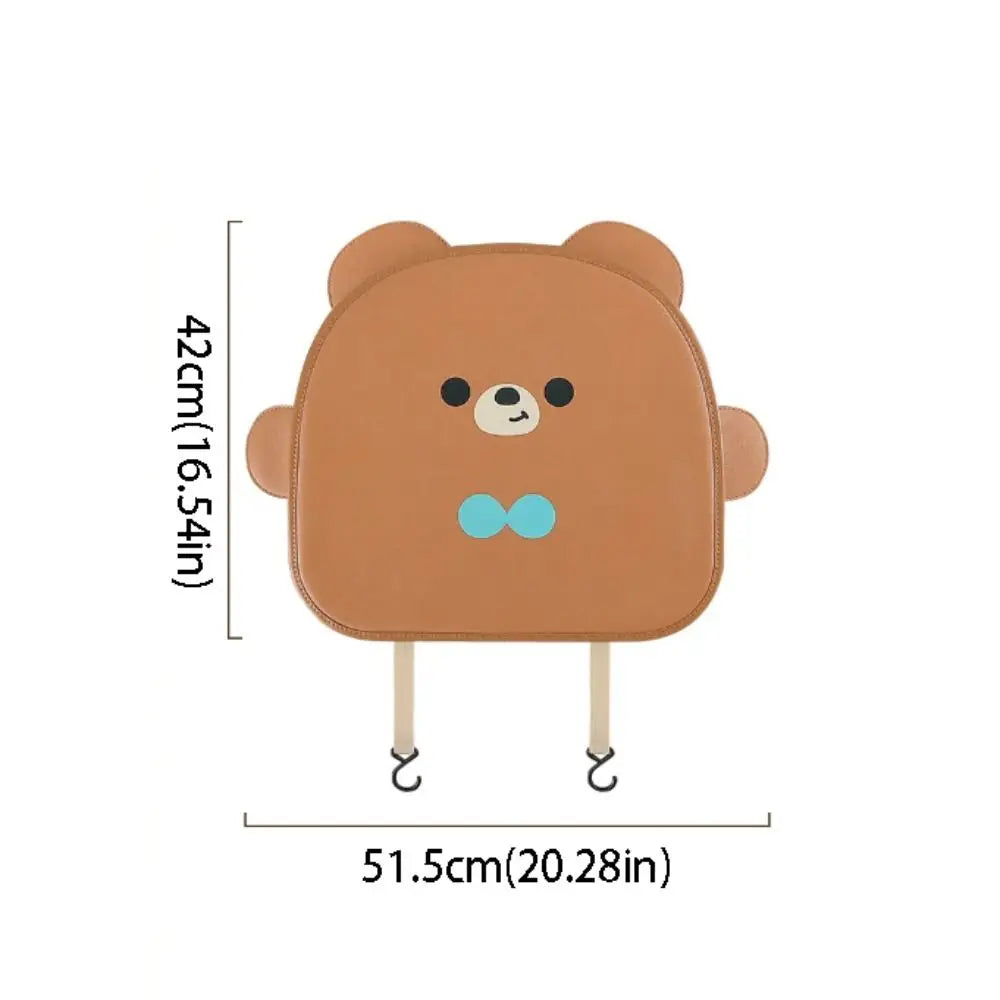 Waterproof Anti-child-kick Pad Cartoon Design Leather Protective Auto Zpaxo