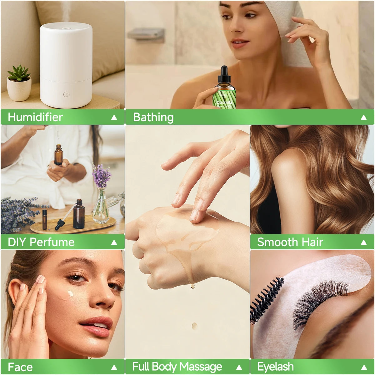CITRONELLA essential oil natural fragrance, is suitable for body massage treatments ,hair care anddiffuser Zpaxo