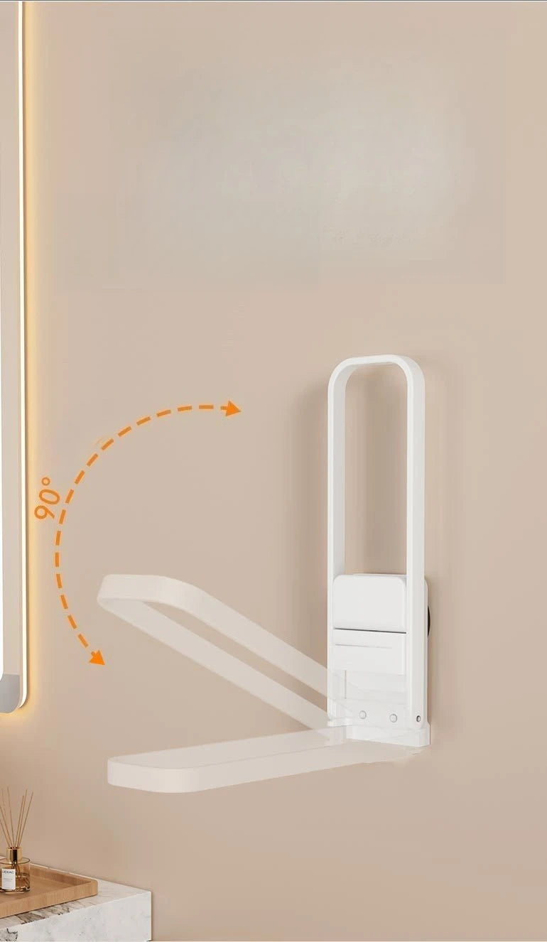 Suction cup clothes hanger storage artifact no punching wall hanging folding clothes hanger organizer household storage rack Zpaxo