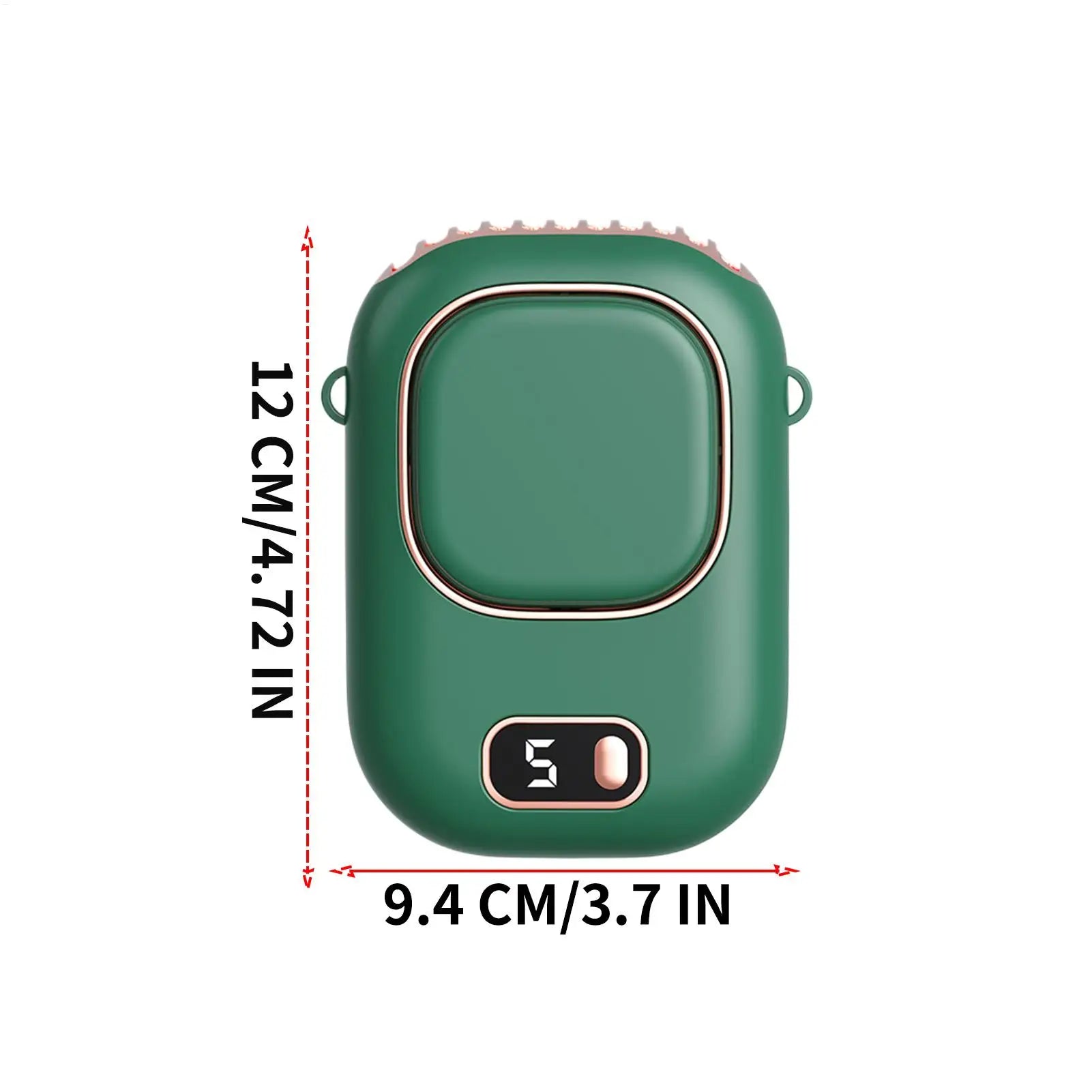Waist Clip Fan 5 Speed Silent Bladeless Portable Rechargeable Mini