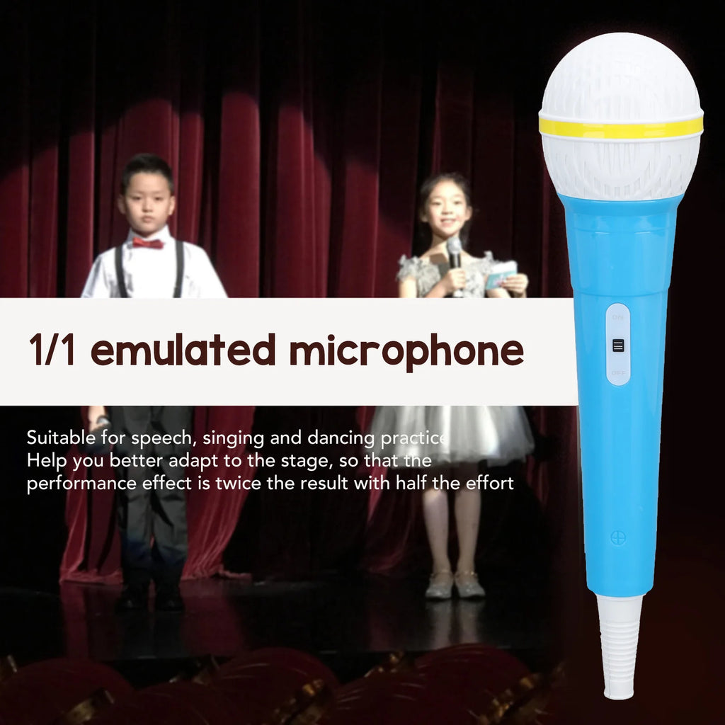Fake Microphone Safe Odorless Simulation Prop Pretend Mic Children