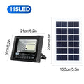 Solar Flood Lights Outside Waterproof Split LED Wall Street Lamp Zpaxo 25W-115LED China Mainland