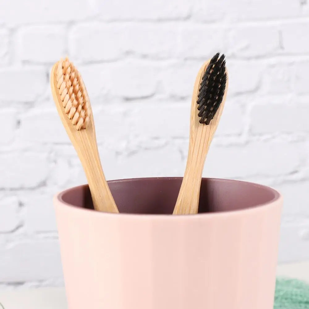 Adult Oral Care Wooden Bamboo Toothbrush Teeth Brush Soft Fibre Hair Zpaxo