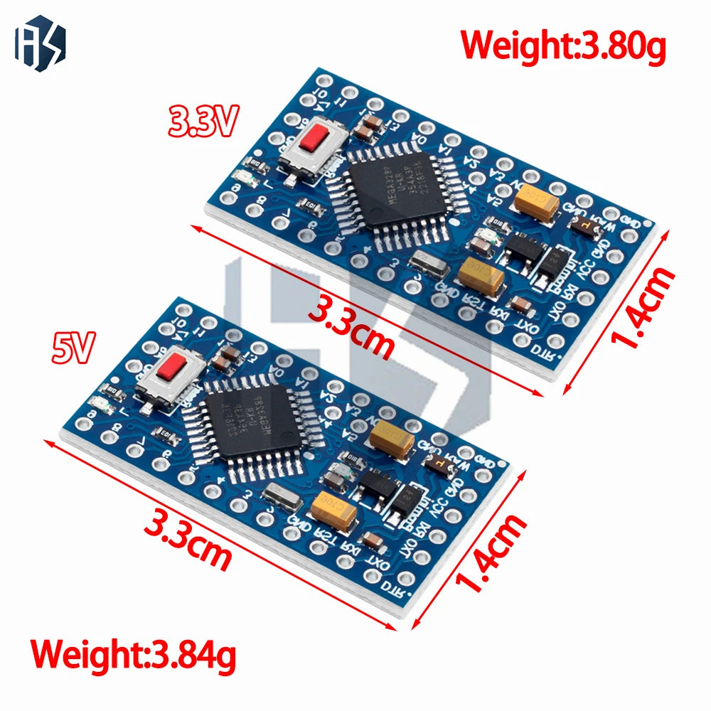 Mini ATMEGA328P Development Board 5V 16MHz 3 3V 8MHz Bootloader Zpaxo