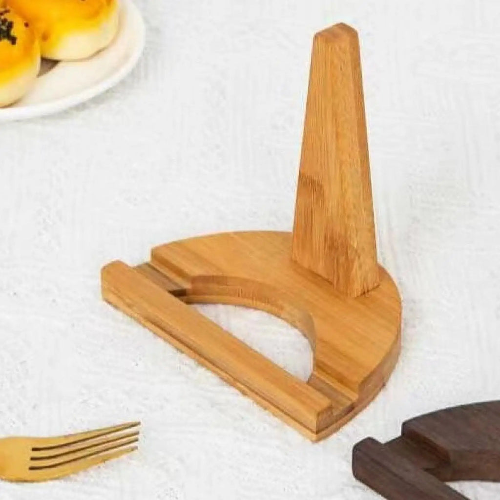 Plate Holder Desktop Wood Platter Stand Creative Plate Storage Organiser for Display Cabinet Countertop Party Home Decoration Zpaxo Wood Color