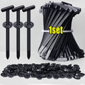 1000set Self-locking Nylon Cable Tie Buckle - Heavy Duty Pin & Button Zip Ties Car Repair Fastening Strap Zpaxo 1set(2pcs)