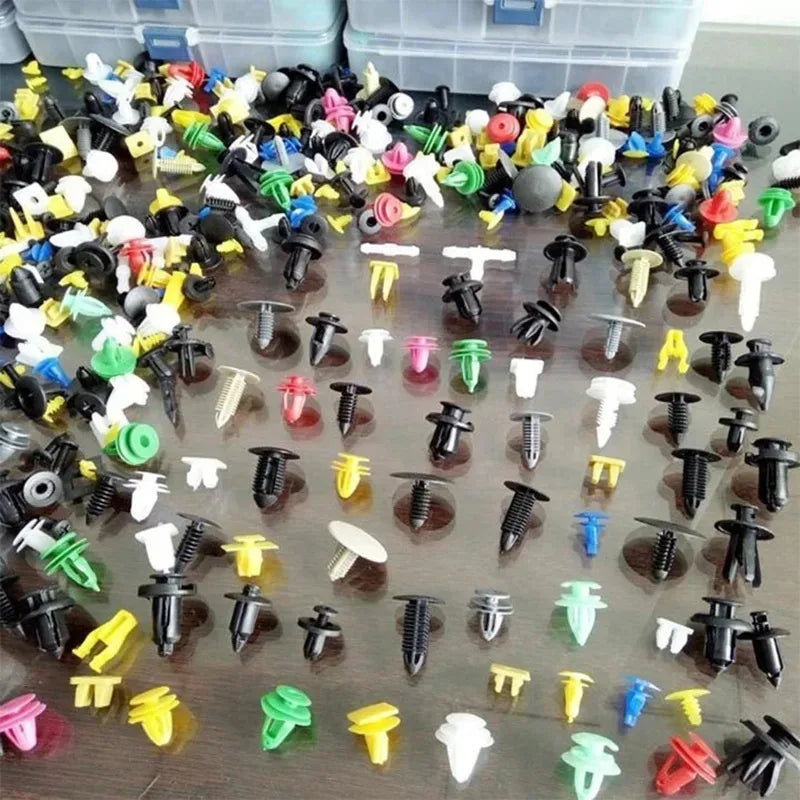 Universal Car Plastic Clips & Fasteners Set – 50 to 500 Pcs