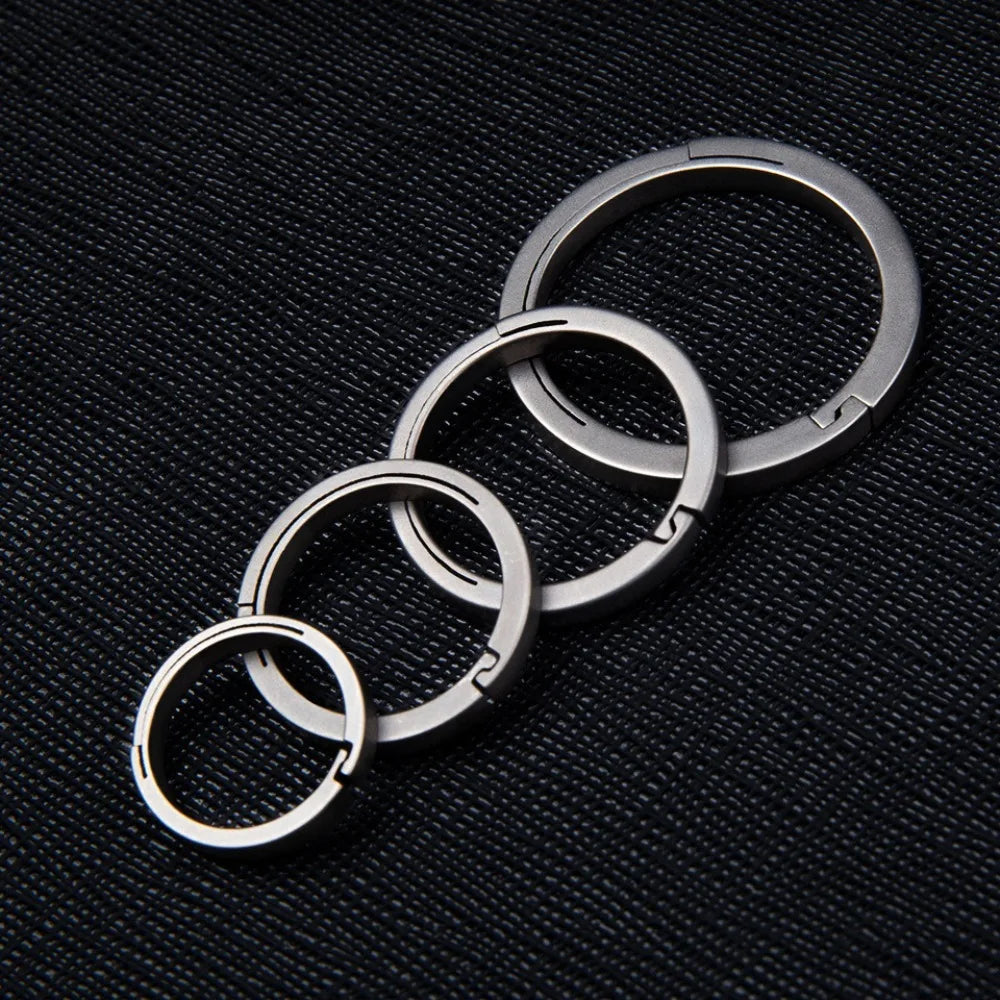 18/22/26/32mm Titanium Alloy Key Rings Organizer Lightweight Titanium Alloy Keychains Removable Quick Release Zpaxo