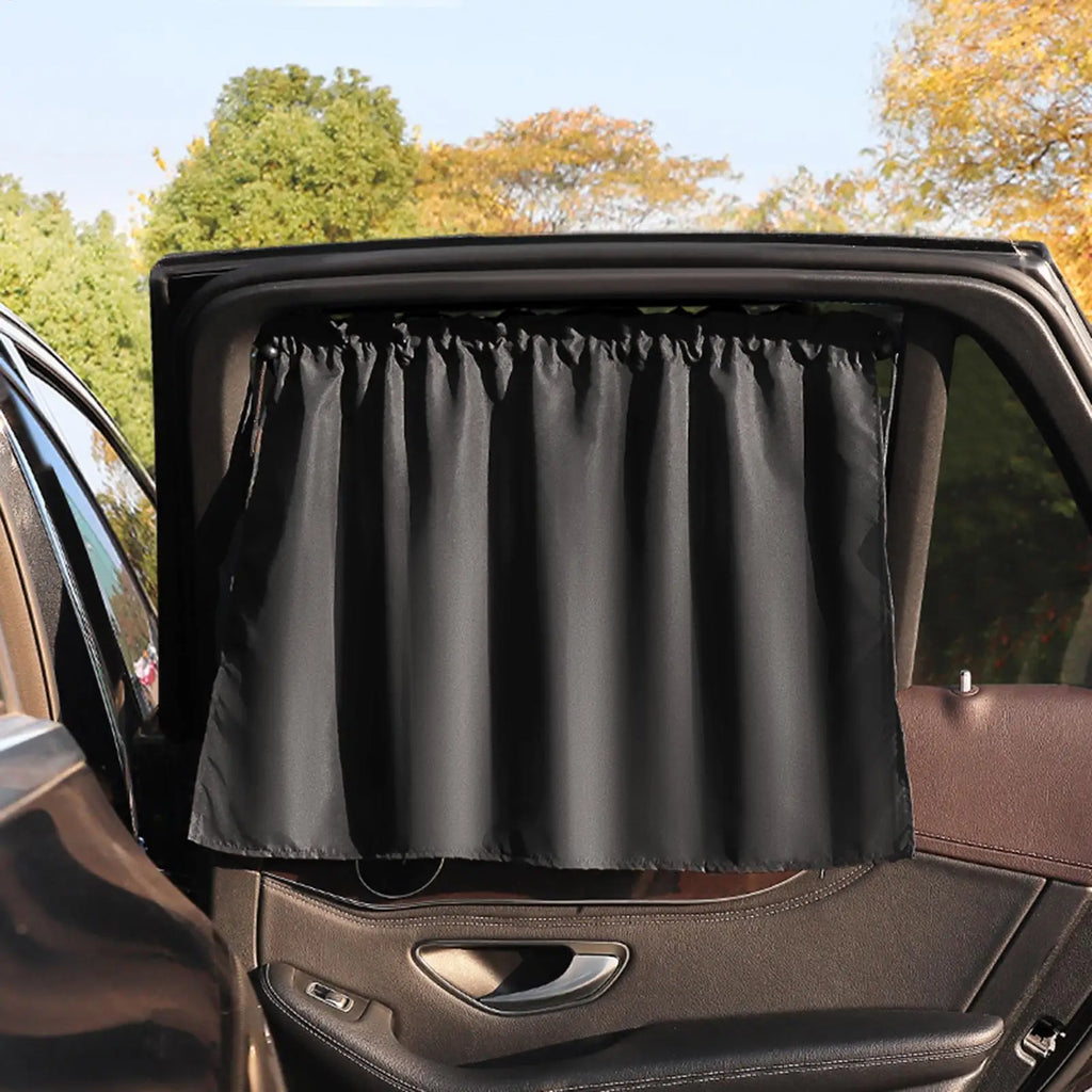 Car Privacy Curtain 1PC Suction cup blackout curtain Window Shade Privacy Travel Nap Night UV Reflection UV Block Sunshade Zpaxo