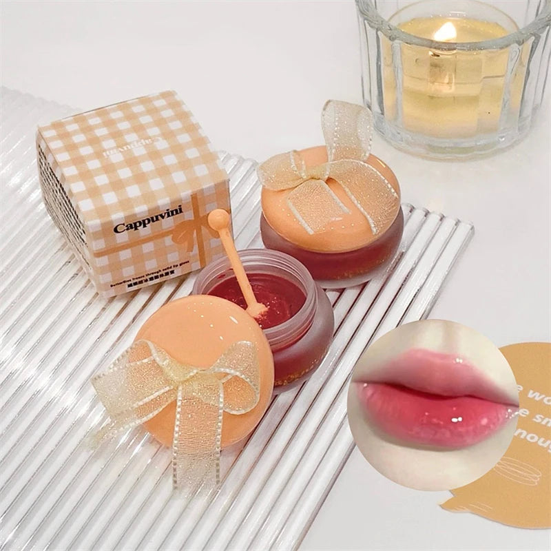 1pc Cute Little Milk Honey Lipgloss Moisturizing Mirror Water Lipgloss Sexy Red Lip Tint Lip Balm Lip Makeup Korean Cosmetics Zpaxo