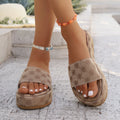 Women Slippers Summer Fashion Platform Sandals Thick Sole Solid Party