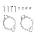 Heavy Duty Car Exhaust Gasket Bolts Temperature Resistance Catalytic Zpaxo Silver-1.75in