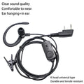 Rotatable Earhook Headphone BF760 BF996 Walkie Talkie Headset Mic