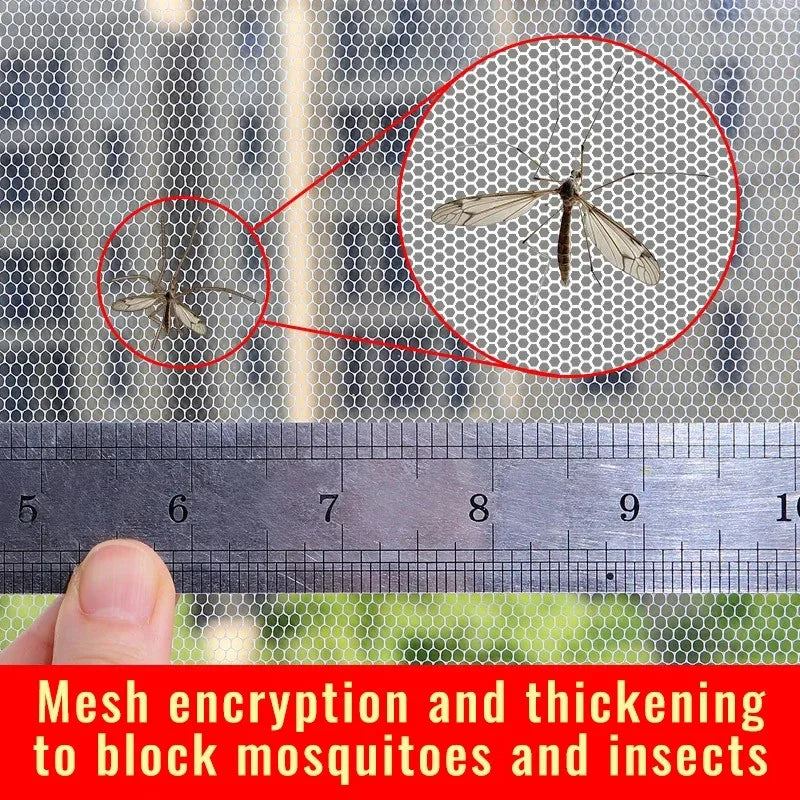 Self-adhesive Thick Anti-mosquito Window Screen Velcro Design