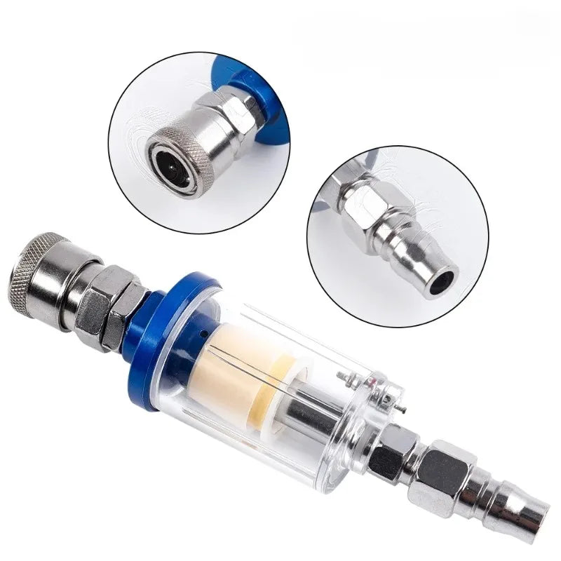 Air Oil Water Separator Filter 1/4" Thread – Moisture Trap Kit Air Compressor Filter Zpaxo