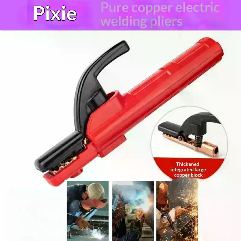 1Pcs Copper Heavy Jaw Holding Plier With Soft Handle 300 AMP Welding Electrode Holder For Arc MMA Welder Zpaxo