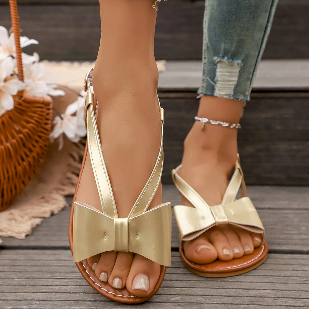 Trend Women Slippers Cute Butterfly-Knot Casual Sandals Lightweight Designer Shoes Women Flats Slip-On Trend Shoes for Women Zpaxo