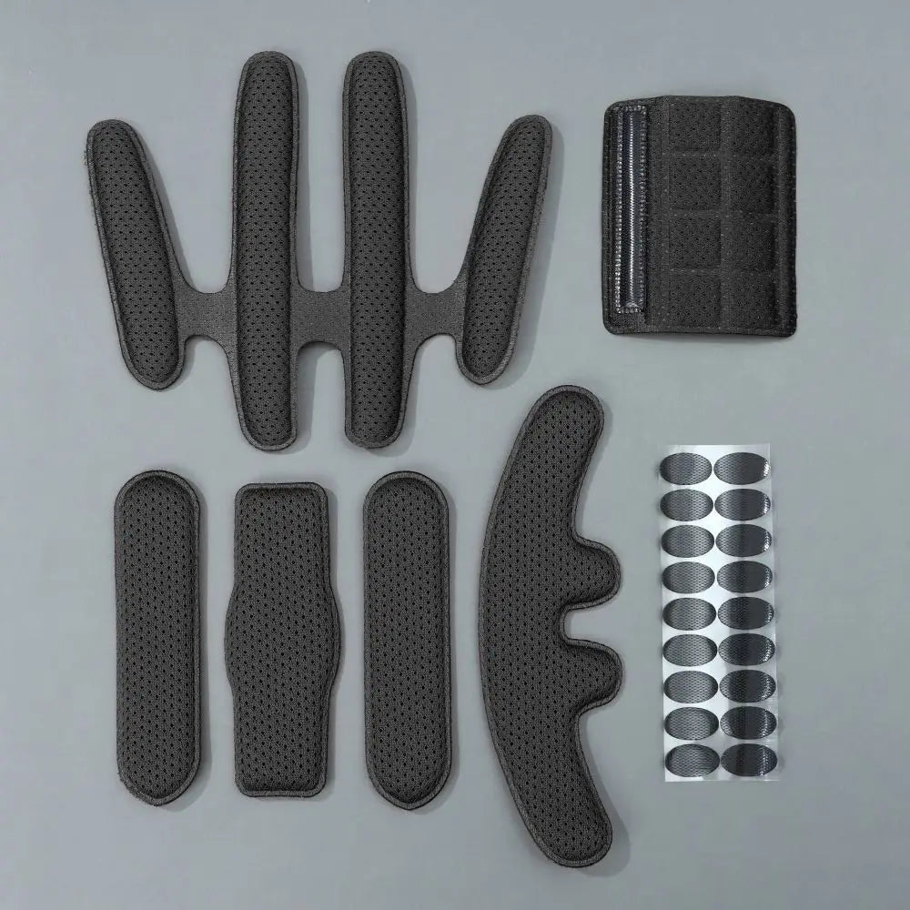 Easy Washable Helmet Padding Kits Quick-drying Sponge Helmet Inner Padding Stability Comfort for 1 Set Zpaxo black
